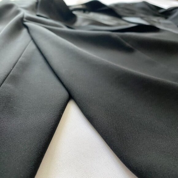 RIANI BLACK FLOWY OPEN BLAZER WITH POINTED COLLAR - 12 - Picture 6 of 11